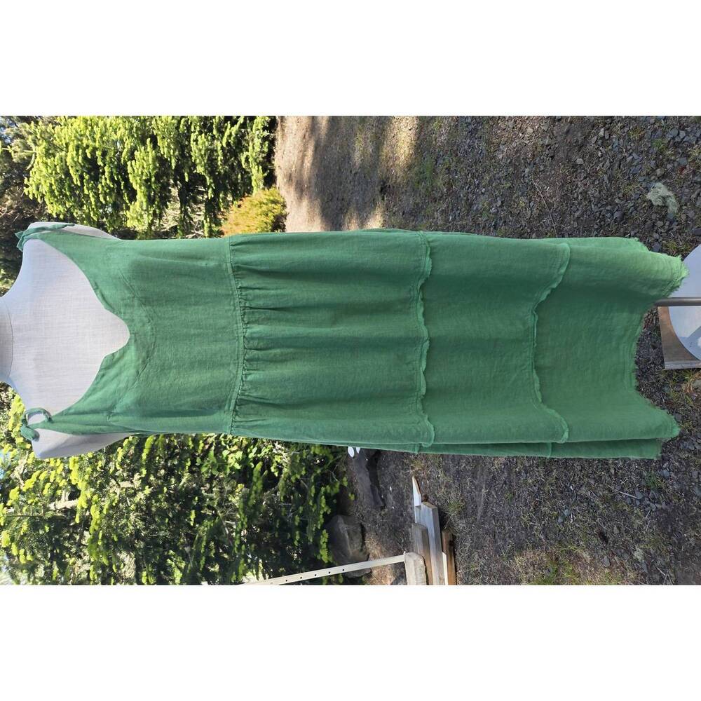 NEW GRIZAS women's tie shoulder sundress in green